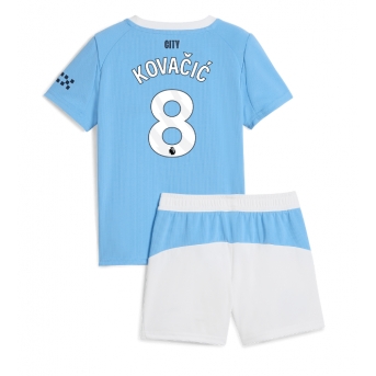 Billige Fotballdrakt Manchester City Mateo Kovacic #8 Replika Hjemmedraktsett Barn 2025-26 Kortermet (med bukser)